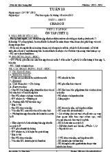 Giáo án điện tử Lớp 4 - Tuần 10 - Năm học 2015-2016 - Lò Văn Hóa